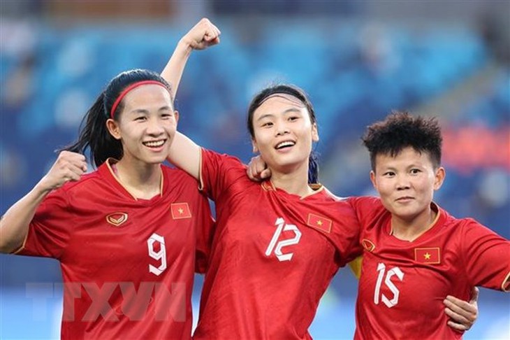 ASIAD 19: Đội tuyển Nữ Việt Nam thắng trận ra quân trước Nepal - Ảnh 1. ASIAD 19: Đội tuyển Nữ Việt Nam thắng trận ra quân trước Nepal - Ảnh 1.