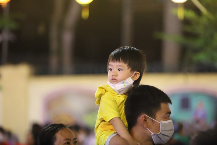 Người dân thích thú xuống phố rước đèn trung thu khổng lồ - Ảnh 10.
