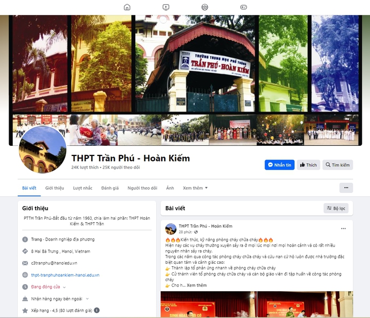 Fanpage một trường THPT ở Hà Nội bị giả mạo, gần 1.000 lượt theo dõi - Ảnh 2. Fanpage một trường THPT ở Hà Nội bị giả mạo, gần 1.000 lượt theo dõi - Ảnh 2.