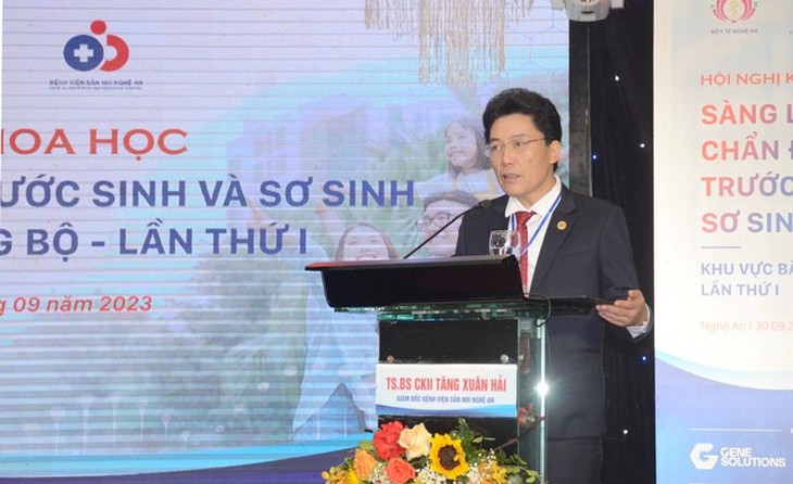 Hội nghị Khoa học chuyên ngành Sàng lọc Chẩn đoán trước Sinh và Sơ sinh khu vực Bắc Trung Bộ lần thứ nhất - Ảnh 3. Hội nghị Khoa học chuyên ngành Sàng lọc Chẩn đoán trước Sinh và Sơ sinh khu vực Bắc Trung Bộ lần thứ nhất - Ảnh 3.