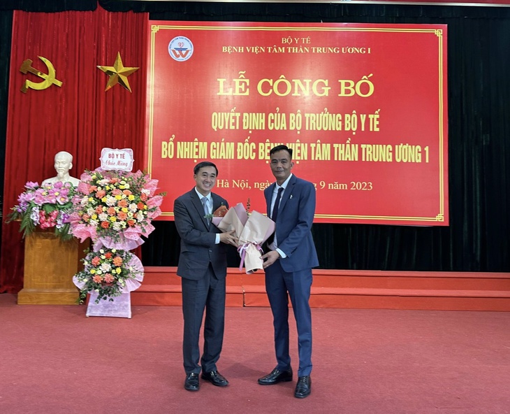 Bộ Y tế công bố quyết định bổ nhiệm Giám đốc Bệnh viện Tâm thần Trung ương 1 - Ảnh 1.