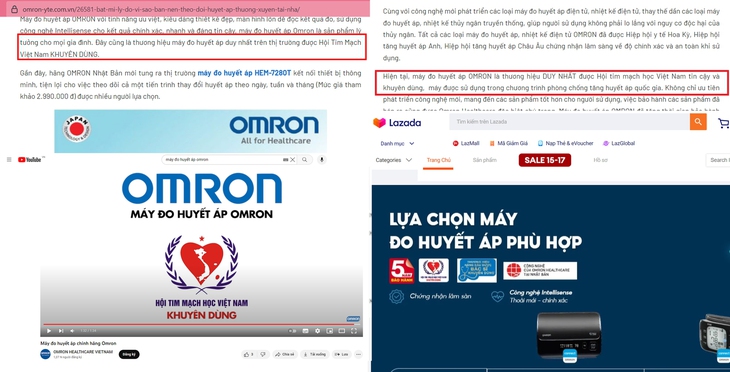 Máy đo huyết áp Omron mạo danh Hội Tim Mạch học Việt Nam quảng cáo lừa dối người tiêu dùng - Ảnh 3. Máy đo huyết áp Omron mạo danh Hội Tim Mạch học Việt Nam quảng cáo lừa dối người tiêu dùng - Ảnh 3.