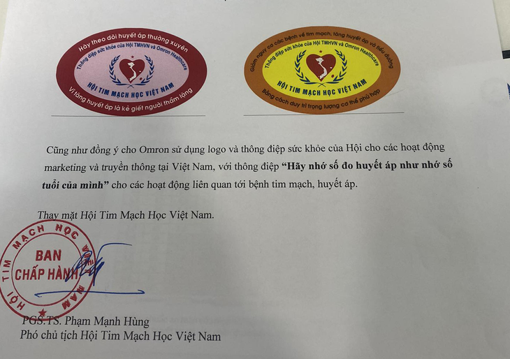 Máy đo huyết áp Omron mạo danh Hội Tim Mạch học Việt Nam quảng cáo lừa dối người tiêu dùng - Ảnh 4. Máy đo huyết áp Omron mạo danh Hội Tim Mạch học Việt Nam quảng cáo lừa dối người tiêu dùng - Ảnh 4.