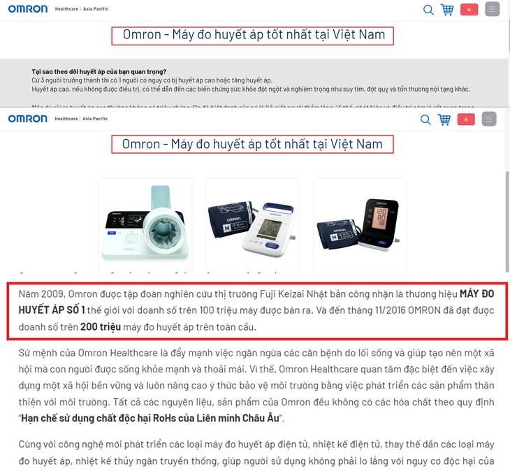 Tự nhận là “máy đo huyết áp tốt nhất ”, Omron có vi phạm pháp luật? - Ảnh 2.