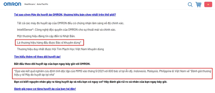 Tự nhận là “máy đo huyết áp tốt nhất ”, Omron có vi phạm pháp luật? - Ảnh 3.