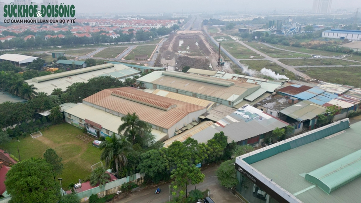 Toàn cảnh khu vực làm hầm chui nút giao Vành đai 3.5 với Đại lộ Thăng Long- Ảnh 7.