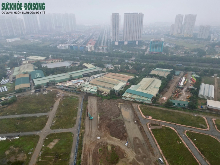 Toàn cảnh khu vực làm hầm chui nút giao Vành đai 3.5 với Đại lộ Thăng Long- Ảnh 4.