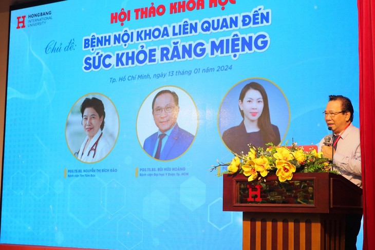 Bệnh nội khoa liên quan đến sức khoẻ răng miệng được "mổ xẻ" tại hội thảo chuyên sâu của HIU- Ảnh 2. Bệnh nội khoa liên quan đến sức khoẻ răng miệng được "mổ xẻ" tại hội thảo chuyên sâu của HIU- Ảnh 2.
