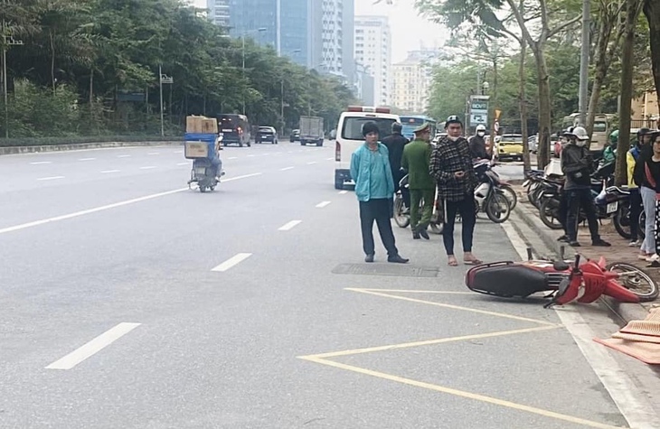 Tìm nhân chứng vụ tai nạn trên đường Võ Chí Công khiến 2 bố con tử vong- Ảnh 1.