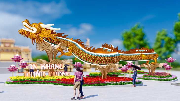 Huế: Linh vật rồng chào Xuân Giáp Thìn dài 30m sắp lộ diện- Ảnh 2.