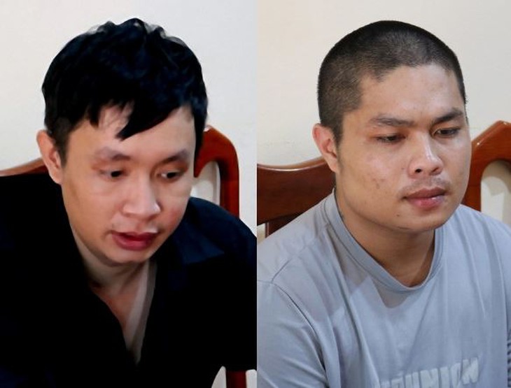 Nguyễn Duy Danh (trái) và Trà Khắc Duy tại cơ quan công an. Nguyễn Duy Danh (trái) và Trà Khắc Duy tại cơ quan công an.