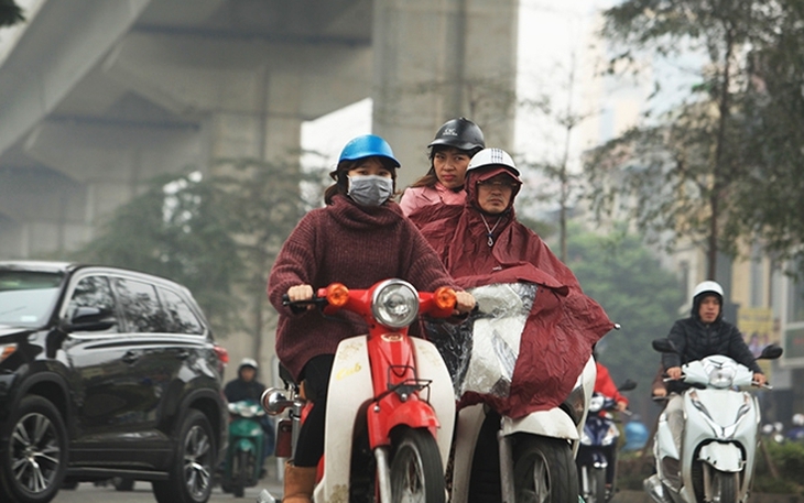 Miền Bắc mưa rét do không khí lạnh tăng cường