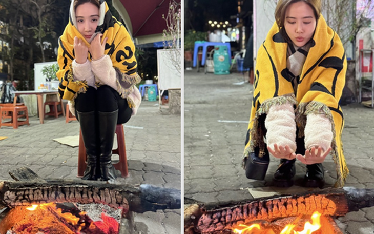 Khoảnh khắc "đóng băng" của Huyền Lizzie trong những ngày quay cuối "Chúng ta của 8 năm sau"