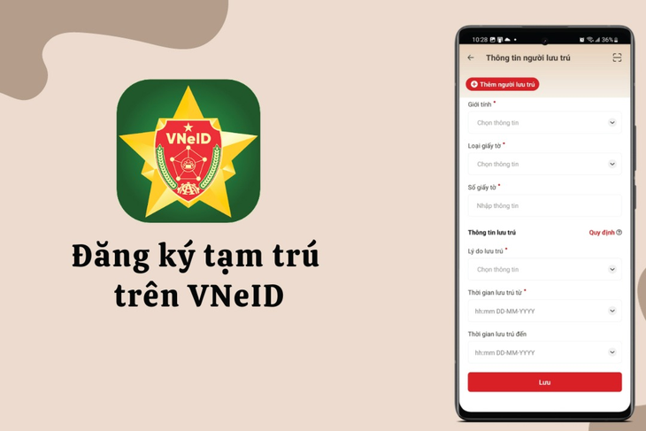 Hướng dẫn cách đăng ký tạm trú trên VNeID đơn giản tại nhà- Ảnh 1.