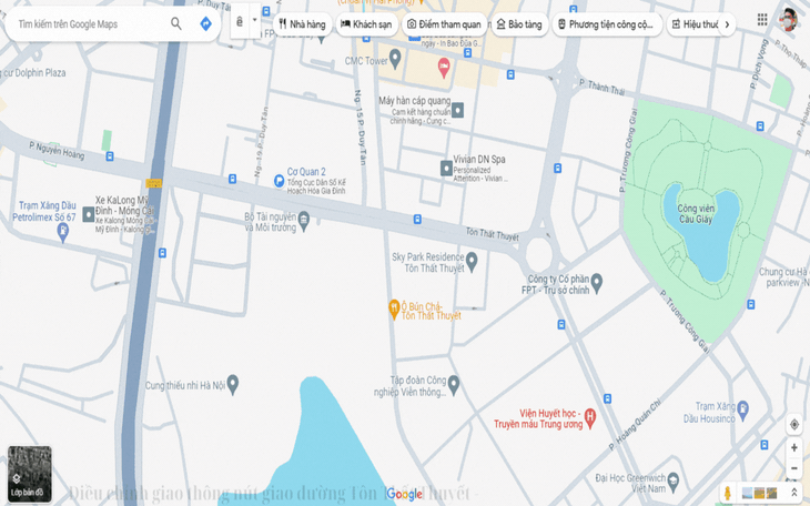 Điều chỉnh nút giao thông nằm trên địa bàn 2 quận Cầu Giấy và Nam Từ Liêm