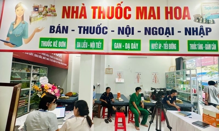 Thanh Hóa: Nhà thuốc Mai Hoa bị xử phạt 45 triệu đồng vì khám chữa bệnh 'chui'- Ảnh 2.