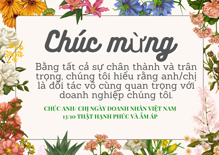 Những mẫu thiệp chúc mừng ngày Doanh nhân Việt Nam 13/10 đẹp nhất- Ảnh 11. Những mẫu thiệp chúc mừng ngày Doanh nhân Việt Nam 13/10 đẹp nhất- Ảnh 11.