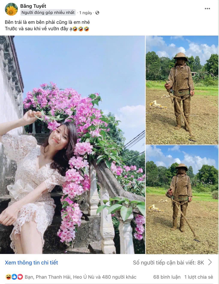 Trend khoe ảnh ‘trước và sau khi về vườn’ khiến dân mạng cười nghiêng ngả- Ảnh 2.