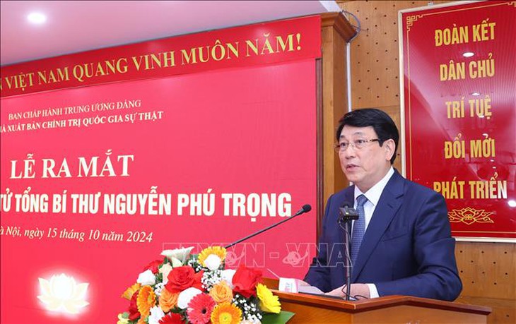 Ra mắt Tủ sách điện tử Tổng Bí thư Nguyễn Phú Trọng- Ảnh 1. Ra mắt Tủ sách điện tử Tổng Bí thư Nguyễn Phú Trọng- Ảnh 1.