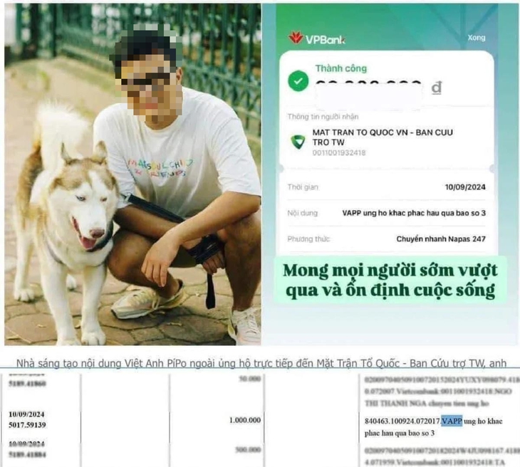 Bộ Công an tiếp nhận tố giác hành vi 'phông bạt', sửa bill chuyển khoản ủng hộ bão lụt- Ảnh 1. Bộ Công an tiếp nhận tố giác hành vi 'phông bạt', sửa bill chuyển khoản ủng hộ bão lụt- Ảnh 1.