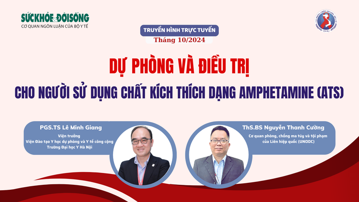 Truyền hình trực tuyến: Dự phòng và điều trị cho người sử dụng chất kích thích dạng Amphetamine (ATS)- Ảnh 1. Truyền hình trực tuyến: Dự phòng và điều trị cho người sử dụng chất kích thích dạng Amphetamine (ATS)- Ảnh 1.