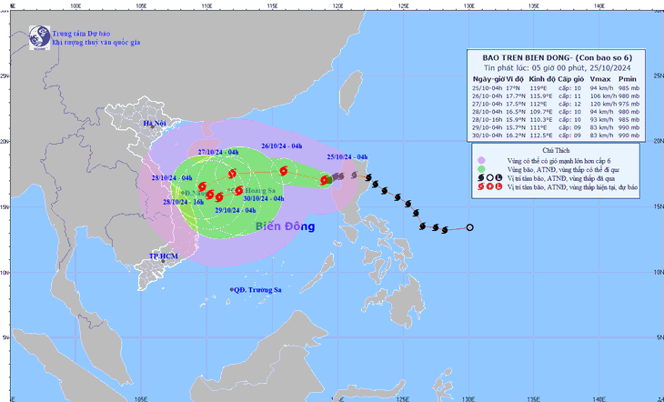 Miền Bắc duy trì ngày nắng, bão số 6 gây sóng biển cao đến 9m- Ảnh 2.