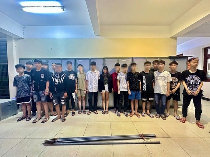 Tạm giữ 21 đối tượng gây rối trật tự công cộng- Ảnh 1.