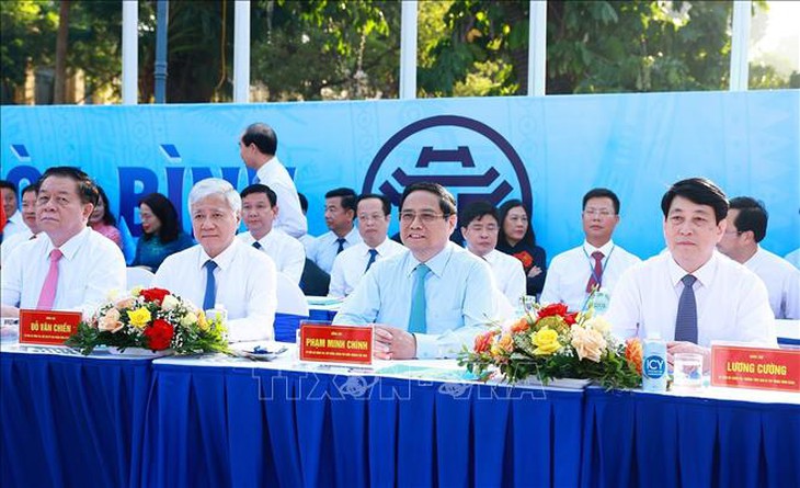 Thủ tướng Phạm Minh Chính dự 'Ngày hội Văn hoá vì Hoà bình’- Ảnh 4. Thủ tướng Phạm Minh Chính dự 'Ngày hội Văn hoá vì Hoà bình’- Ảnh 4.