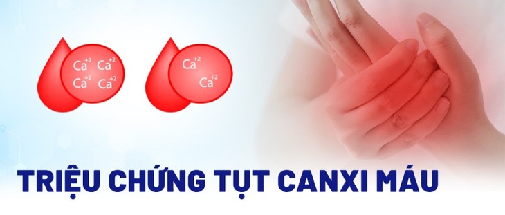 Cơ thể tụt canxi máu khi lượng canxi trong máu hạ quá thấp, với nồng độ canxi máu toàn phần < 215 mmol/L, hay chính xác hơn là nồng độ canxi ion hóa trong máu < 0,9 mmol/L. Cơ thể tụt canxi máu khi lượng canxi trong máu hạ quá thấp, với nồng độ canxi máu toàn phần < 215 mmol/L, hay chính xác hơn là nồng độ canxi ion hóa trong máu < 0,9 mmol/L.
