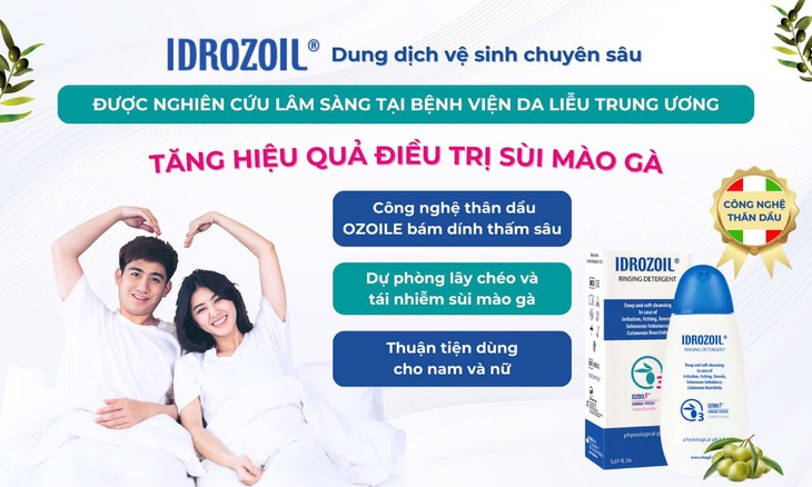 Dung dịch vệ sinh chuyên sâu được sử dụng trong phác đồ điều trị sùi mào gà tại BV Da liễu Trung ương- Ảnh 2.