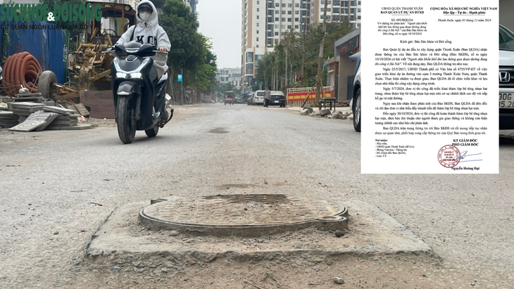 Ban Quản lý dự án đầu tư xây dựng quận Thanh Xuân, Hà Nội tiếp thu phản ánh của Báo Sức khỏe và Đời sống- Ảnh 1. Ban Quản lý dự án đầu tư xây dựng quận Thanh Xuân, Hà Nội tiếp thu phản ánh của Báo Sức khỏe và Đời sống- Ảnh 1.