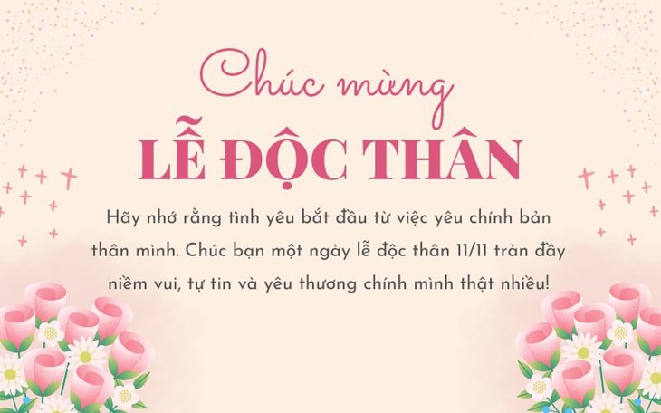 Những lời chúc ngày lễ độc thân 11/11 hay và ý nghĩa nhất 2024