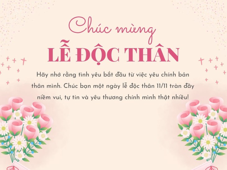 Những lời chúc ngày lễ độc thân 11/11 hay và ý nghĩa nhất 2024- Ảnh 1.