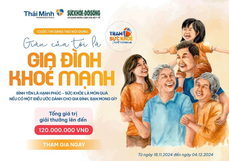 Tham gia ngay cuộc thi sáng tạo nội dung 'Giàu của tôi là gia đình khỏe mạnh' để nhận giải thưởng hấp dẫn và bay kinh khí cầu miễn phí- Ảnh 1.