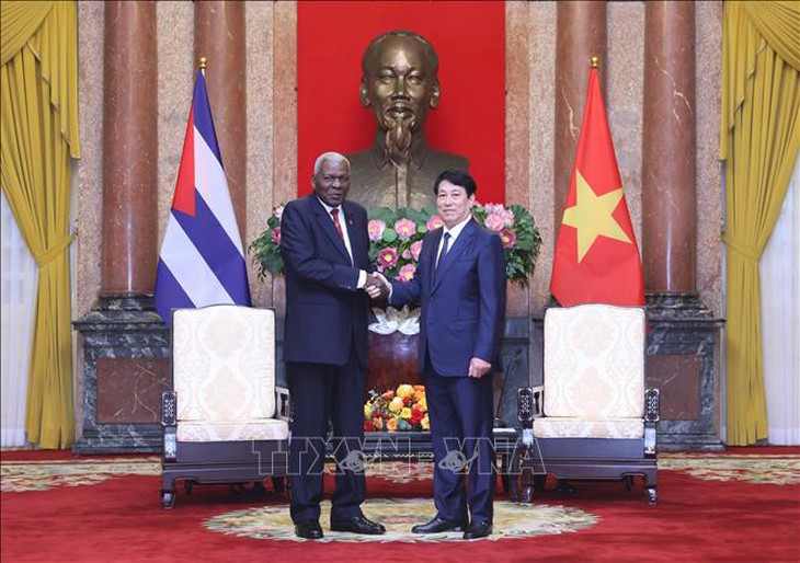 Chủ tịch nước Lương Cường tiếp Chủ tịch Quốc hội Chính quyền Nhân dân Cuba- Ảnh 3.