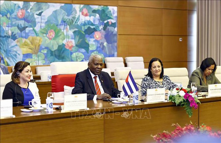 Chủ tịch Quốc hội Trần Thanh Mẫn đón và hội đàm với Chủ tịch Quốc hội Chính quyền Nhân dân Cuba- Ảnh 8. Chủ tịch Quốc hội Trần Thanh Mẫn đón và hội đàm với Chủ tịch Quốc hội Chính quyền Nhân dân Cuba- Ảnh 8.
