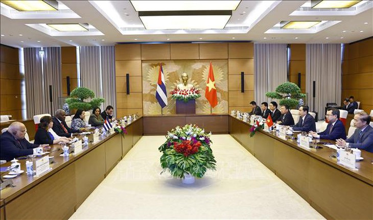Chủ tịch Quốc hội Trần Thanh Mẫn đón và hội đàm với Chủ tịch Quốc hội Chính quyền Nhân dân Cuba- Ảnh 9. Chủ tịch Quốc hội Trần Thanh Mẫn đón và hội đàm với Chủ tịch Quốc hội Chính quyền Nhân dân Cuba- Ảnh 9.