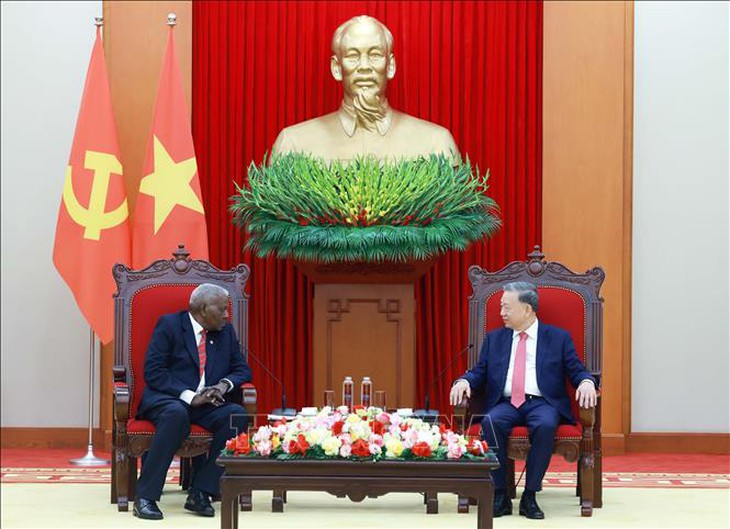 Tổng Bí thư Tô Lâm tiếp Chủ tịch Quốc hội Chính quyền Nhân dân Cuba- Ảnh 2. Tổng Bí thư Tô Lâm tiếp Chủ tịch Quốc hội Chính quyền Nhân dân Cuba- Ảnh 2.