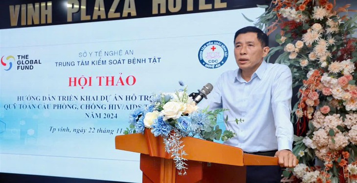 Nghệ An: Tổ chức Hội thảo hướng dẫn triển khai Dự án hỗ trợ kỹ thuật Quỹ toàn cầu phòng, chống HIV/AIDS năm 2024- Ảnh 2. Nghệ An: Tổ chức Hội thảo hướng dẫn triển khai Dự án hỗ trợ kỹ thuật Quỹ toàn cầu phòng, chống HIV/AIDS năm 2024- Ảnh 2.