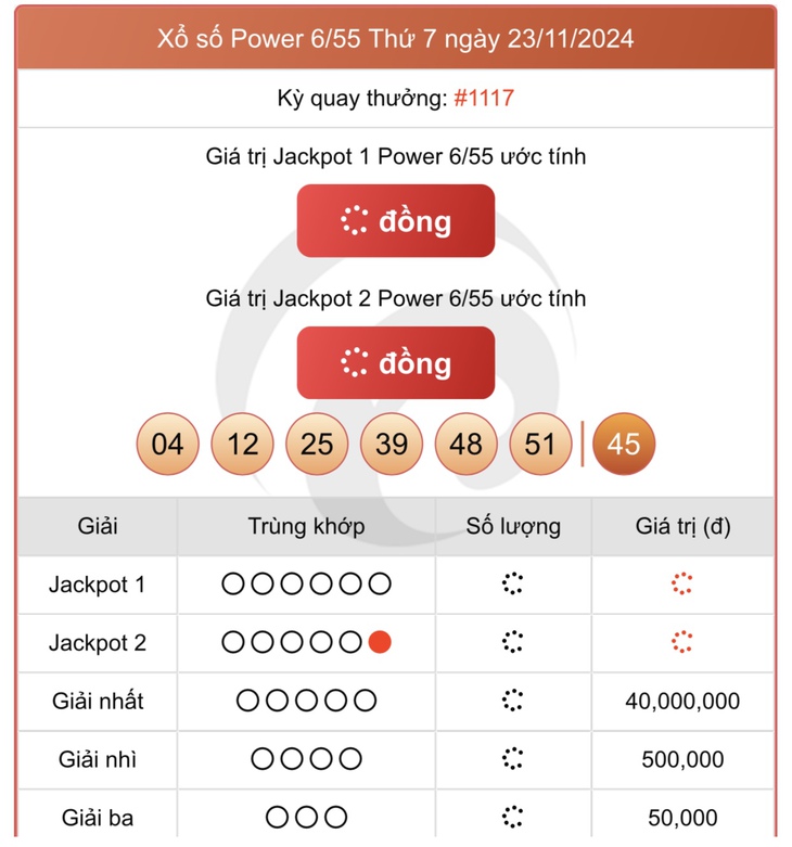 Vietlott 24/11 - Kết quả xổ số Vietlott hôm nay 24/11/2024 - Xổ số Mega 6/45 ngày 24/11- Ảnh 12. Vietlott 24/11 - Kết quả xổ số Vietlott hôm nay 24/11/2024 - Xổ số Mega 6/45 ngày 24/11- Ảnh 12.