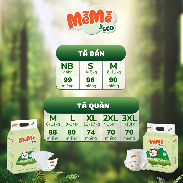 Bỉm Mễ Mễ Eco - Cho bé yêu sự thoải mái, cho mẹ sự an tâm!- Ảnh 3. Bỉm Mễ Mễ Eco - Cho bé yêu sự thoải mái, cho mẹ sự an tâm!- Ảnh 3.