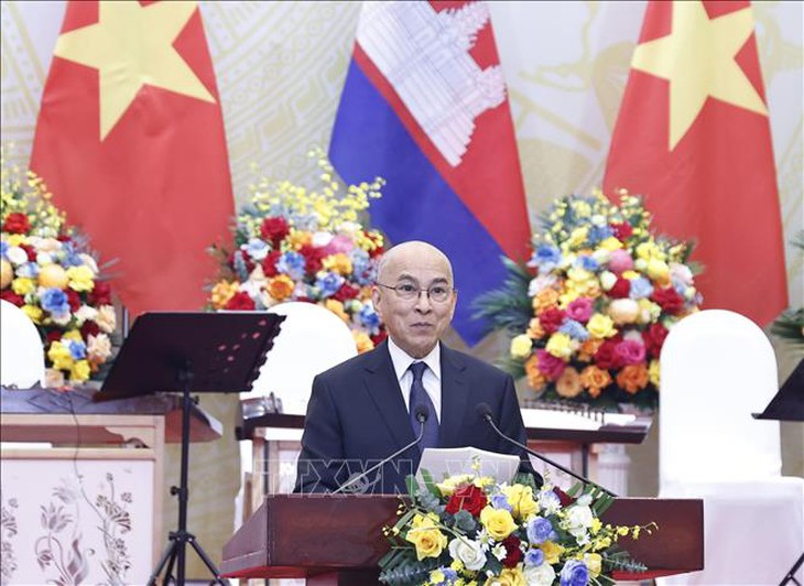 Chủ tịch nước Lương Cường chủ trì chiêu đãi trọng thể Quốc vương Campuchia- Ảnh 3. Chủ tịch nước Lương Cường chủ trì chiêu đãi trọng thể Quốc vương Campuchia- Ảnh 3.