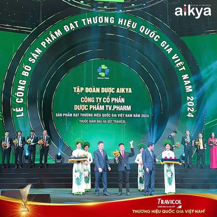 Tập đoàn Dược phẩm AIKYA - TV.PHARM - Doanh nghiệp hai lần liên tiếp có sản phẩm đạt Thương hiệu Quốc gia- Ảnh 1.