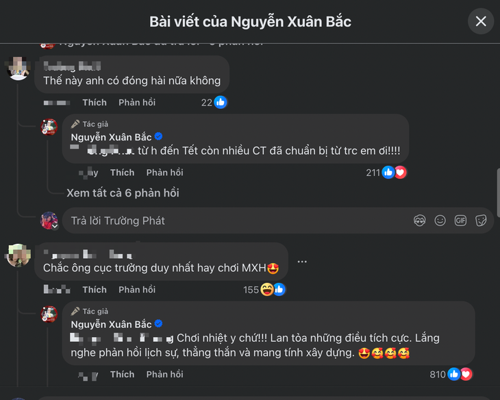 Phản ứng của Xuân Bắc khi được 'khen' là Cục trưởng 'chăm' chơi mạng xã hội nhất- Ảnh 2.