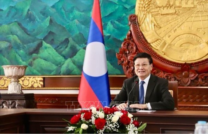 Chủ tịch nước Lương Cường hội đàm trực tuyến với Tổng Bí thư, Chủ tịch nước Lào- Ảnh 4. Chủ tịch nước Lương Cường hội đàm trực tuyến với Tổng Bí thư, Chủ tịch nước Lào- Ảnh 4.