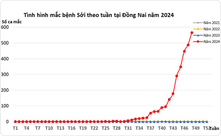 Đồng Nai ghi nhận hơn 100 ca mắc sởi mỗi ngày- Ảnh 1.