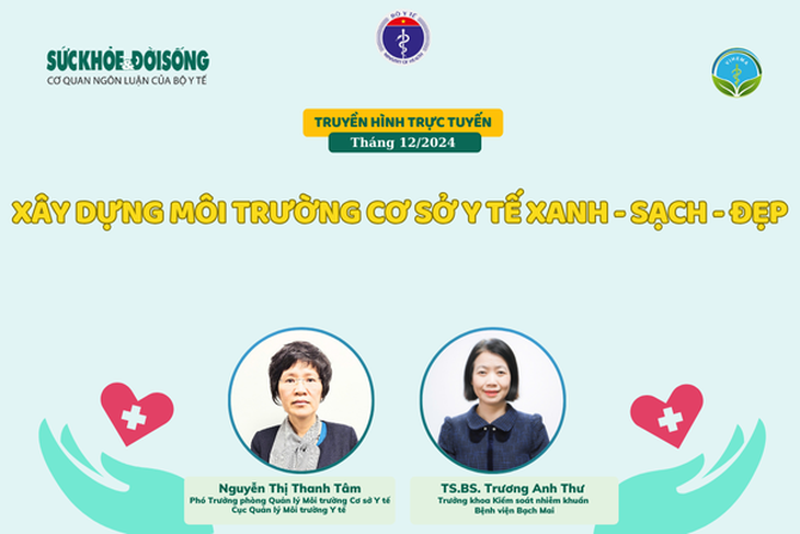 Truyền hình trực tuyến: Xây dựng môi trường cơ sở y tế Xanh - Sạch - Đẹp- Ảnh 1. Truyền hình trực tuyến: Xây dựng môi trường cơ sở y tế Xanh - Sạch - Đẹp- Ảnh 1.