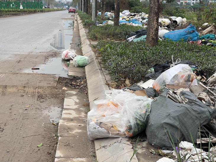 Đại lộ nghìn tỷ ở Hà Nội ngập rác thải- Ảnh 6.