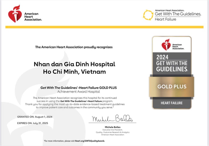 Bệnh viện đa khoa đầu tiên ở Việt Nam đạt chứng nhận vàng trong điều trị suy tim- Ảnh 1. Bệnh viện đa khoa đầu tiên ở Việt Nam đạt chứng nhận vàng trong điều trị suy tim- Ảnh 1.