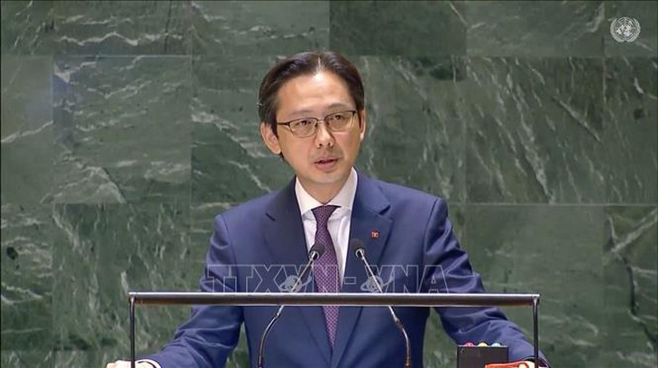 Việt Nam kêu gọi ngừng bắn và tăng cường cứu trợ nhân đạo tại Gaza- Ảnh 1. Việt Nam kêu gọi ngừng bắn và tăng cường cứu trợ nhân đạo tại Gaza- Ảnh 1.